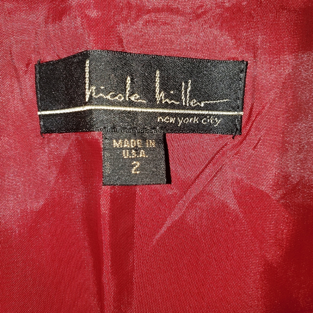 Nicole Miller Deep Burgundy Maxi Skirt - Picture 8 of 8